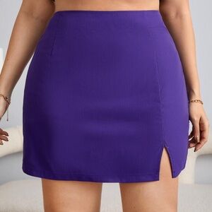 SHEIN Vibrant Purple Mini Skirt